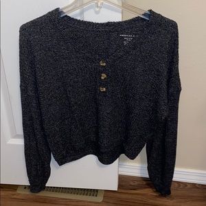 Black American Eagle Sweater